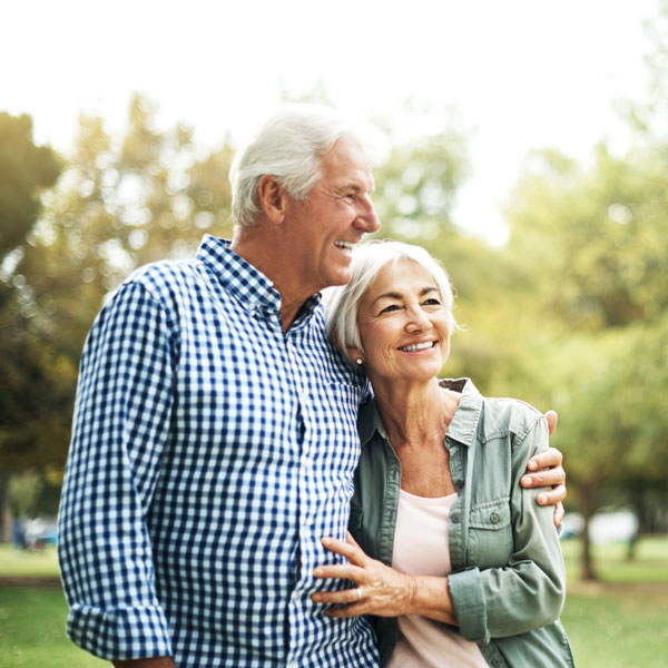 smiling couple